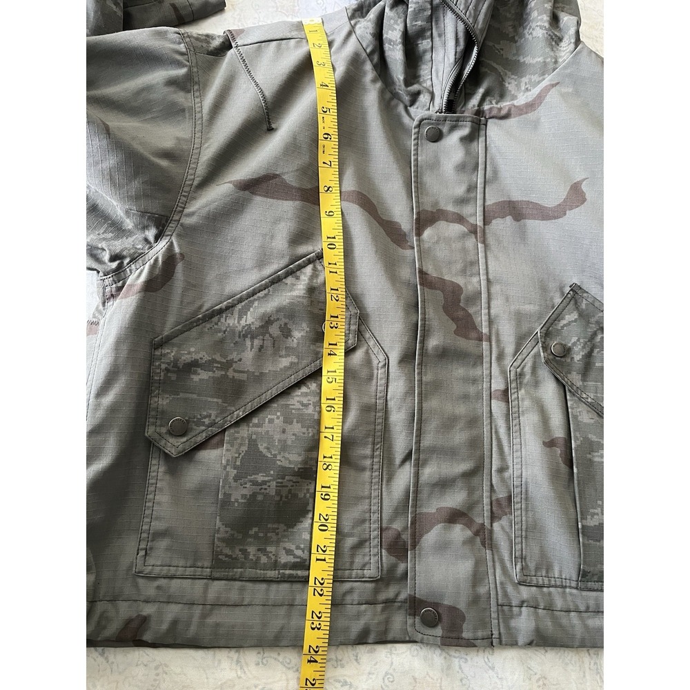 MARINE SERRÉ G/L Regenerate Cropped Camo Bomber Jacket Men's Size M / 48 Gray - Picture 5 of 15